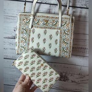 NEW Tory Burch Emerson Double Zip Tote Crossbody + Matching Wallet